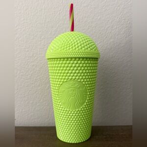 NWT 30th Anniversary Starbucks 16oz Bright Green Cup